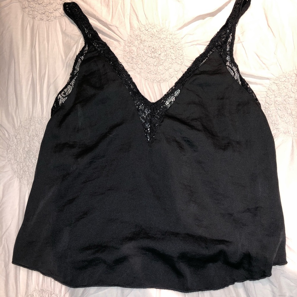 ✨NWT✨ Free People black lace tank